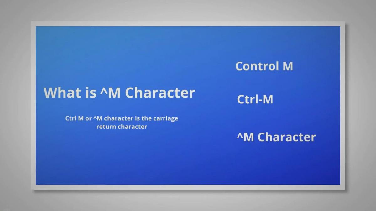 What Is m Character And How To Find And Remove It From Unix Linux Text