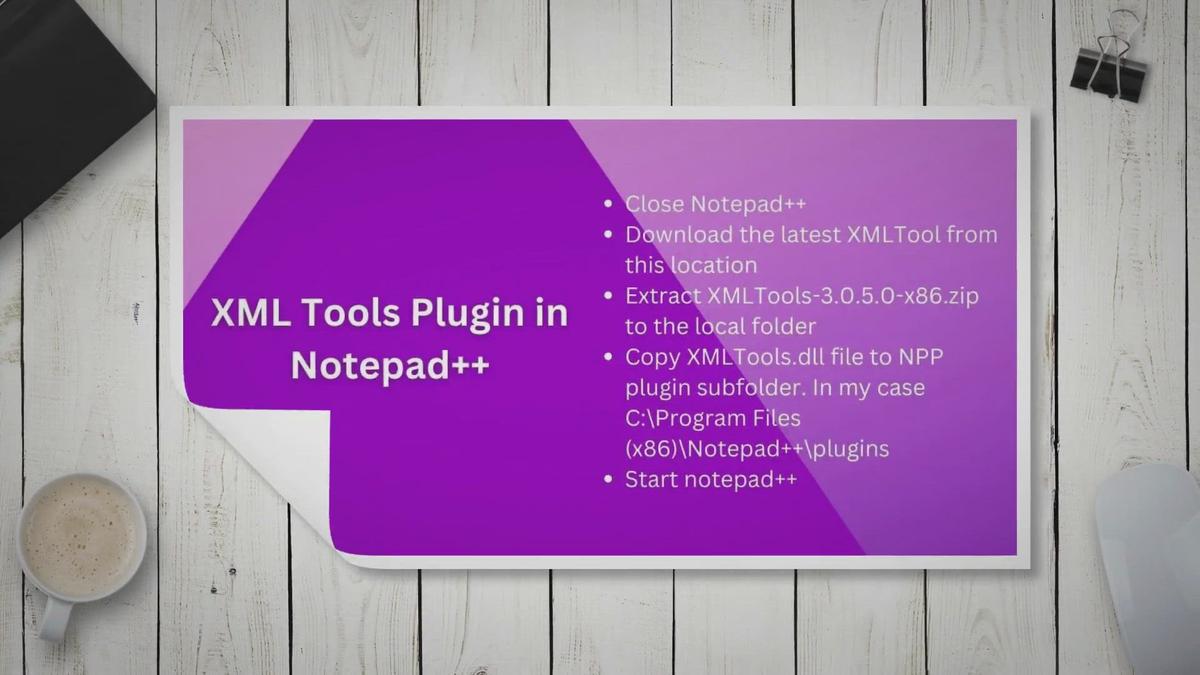 XML Tools Plugin for Notepad++ Features, Download, How to Install