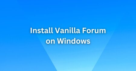 Install Vanilla Forum on Windows local host