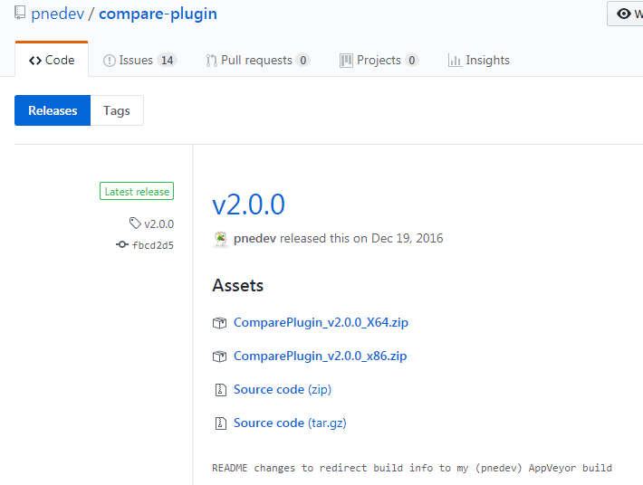 compare plugin github repository