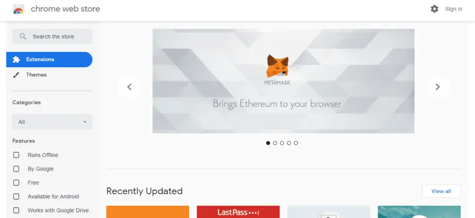 slideshow chrome web store