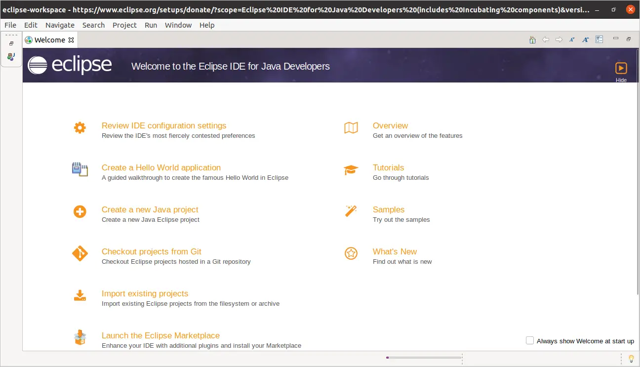 Eclipse running