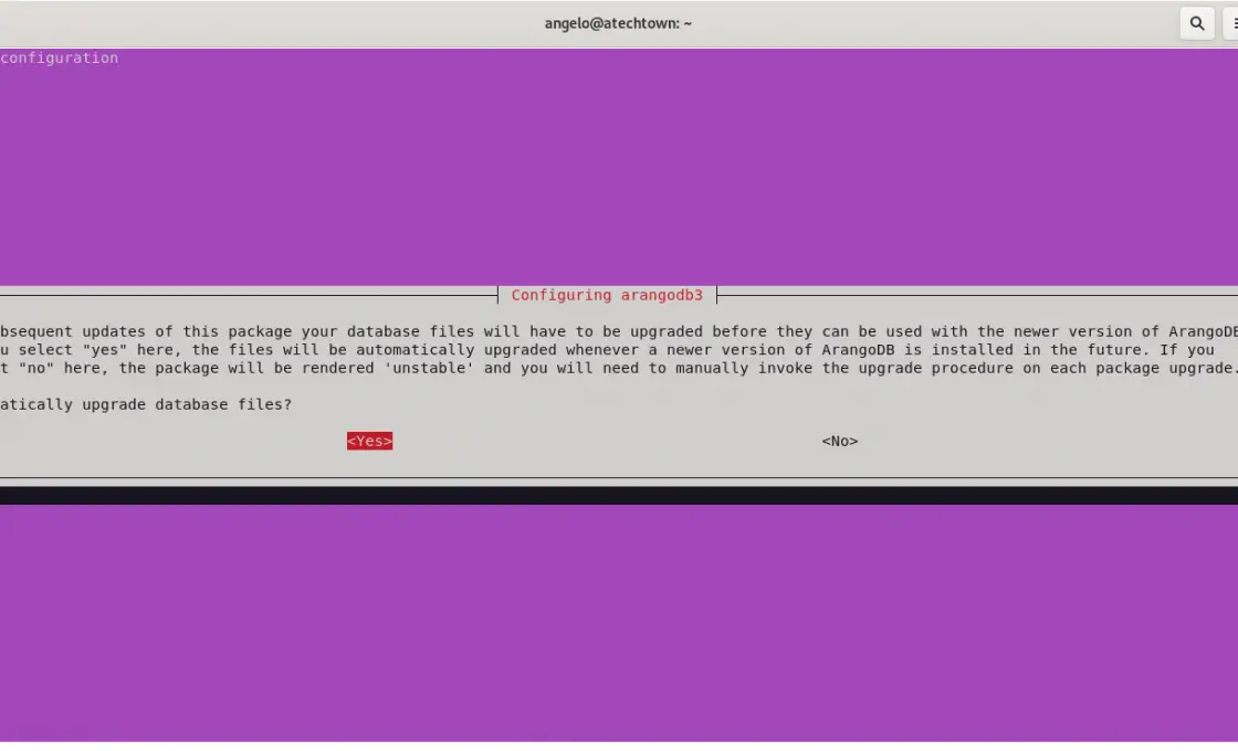 Configuring ArangoDB