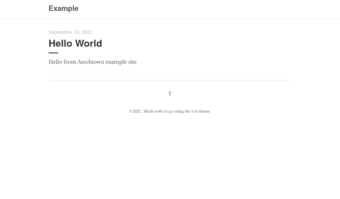 A new site created with Hugo on Ubuntu 20.04