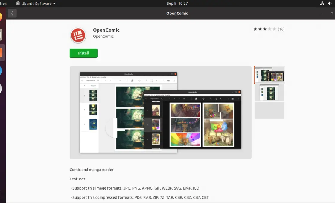 Install OpenComic on Ubuntu 20.04