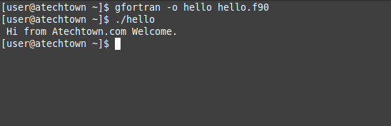 Fortran running