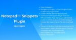 Notepad++ Snippets Plugin (nppsnippets) - Download, Install and Use ...